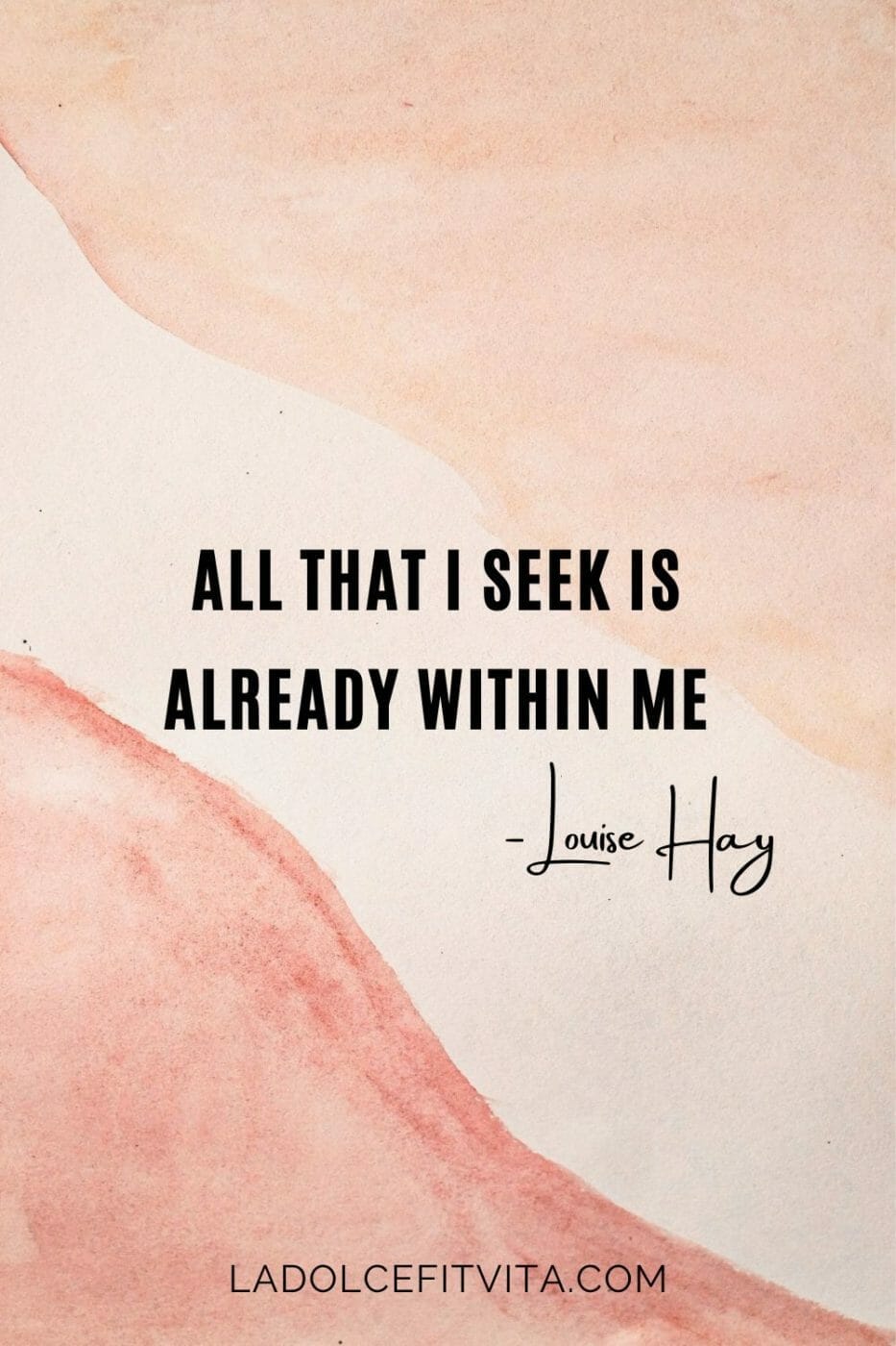 morning mindful routine affirmation that states all that I seek is within me.