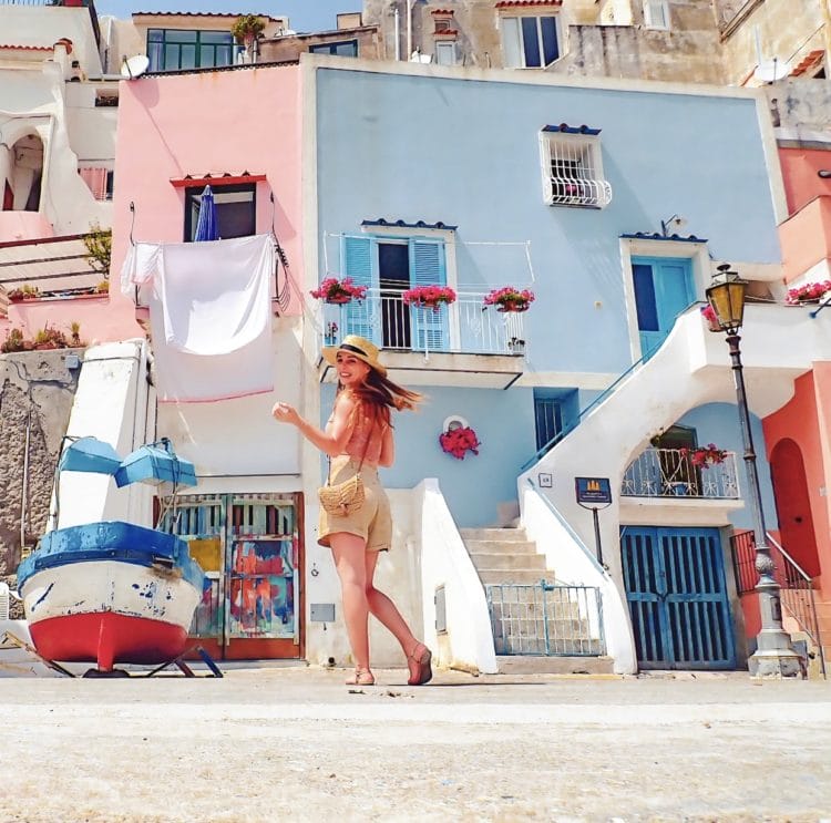 Marina Corricella; the most beautiful fishermen's bay in Procida Island; an escape from Naples