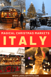 concept for the best christmas markets in italy
