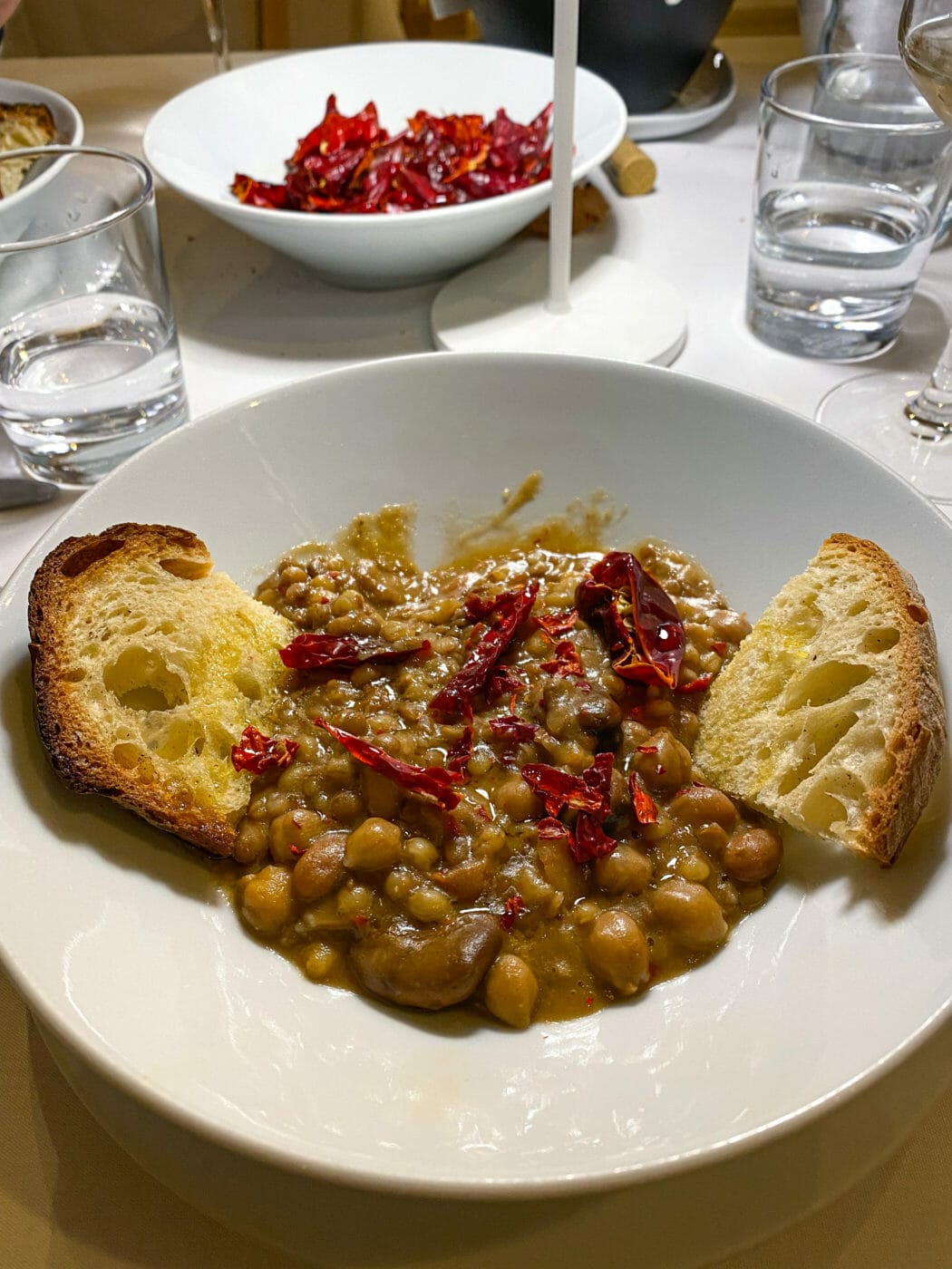 lentil bean and potato sopu