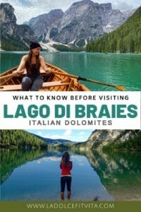 Click this to save this post on the Lago di Braies Hike to your pinterest