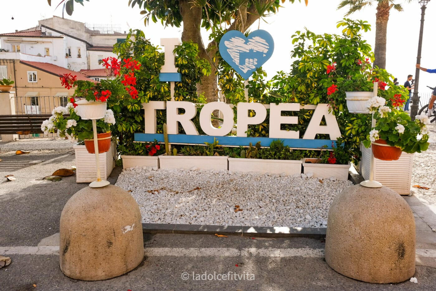 I love Tropea sign near Piazza del Cannone